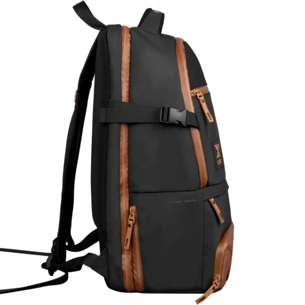 Mochila NOX Luxury Open Series Preta e Marrom - Imagem 3